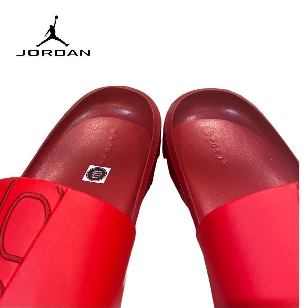 NEW Jordan NOLA University Red Pomegranate Women's Slide Sandals 6 7 9 - Picture 4 of 6